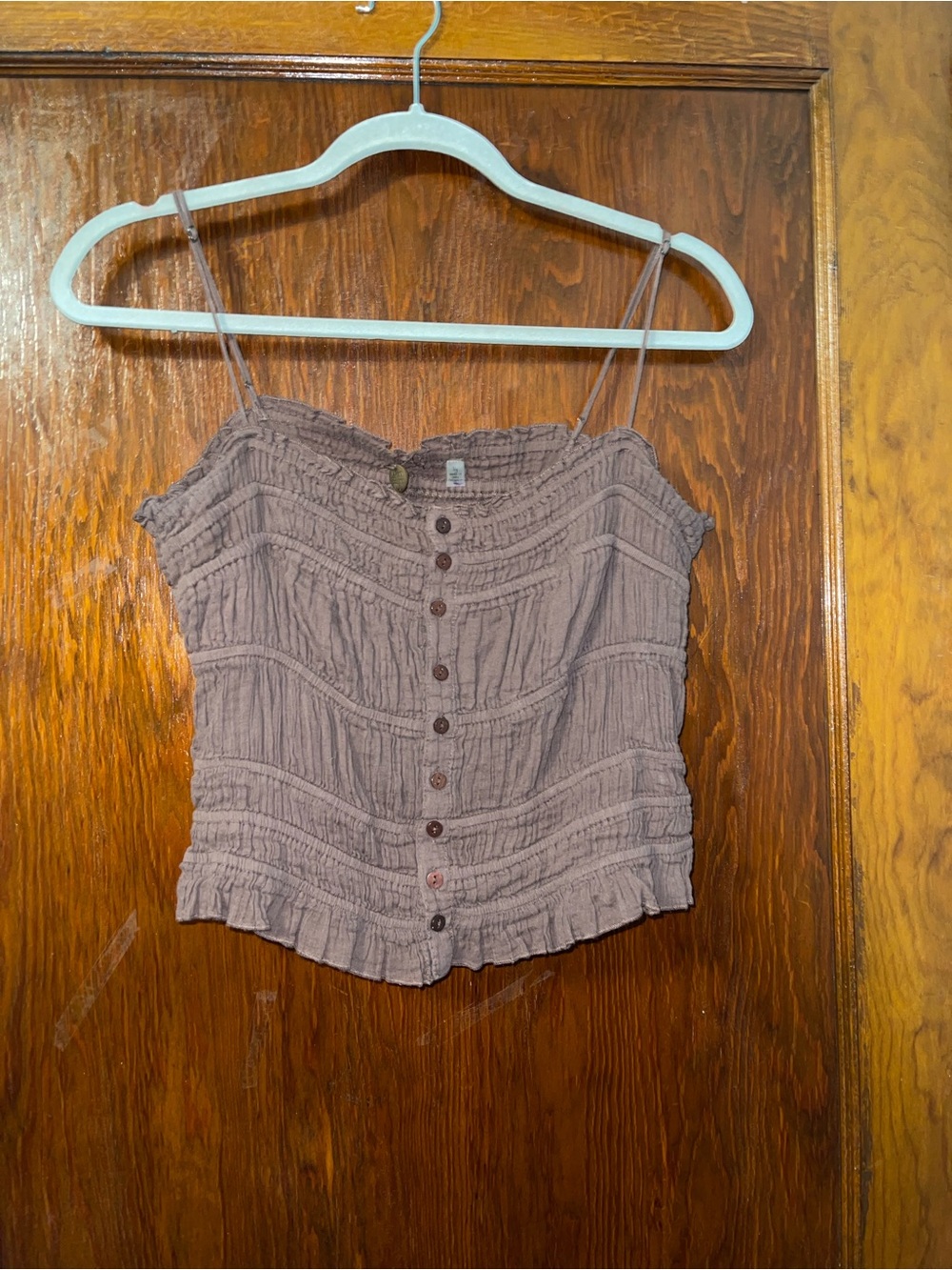 free people ruffle tank top